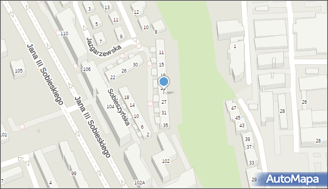 Warszawa, Sobieszyńska, 25, mapa Warszawy