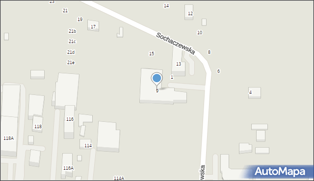 Warszawa, Sochaczewska, 9, mapa Warszawy