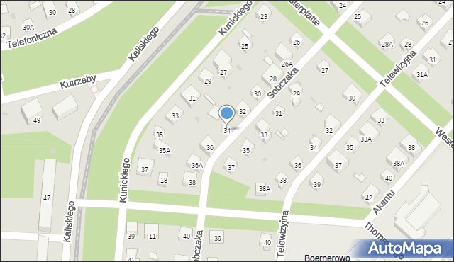 Warszawa, Sobczaka Michała, 34, mapa Warszawy