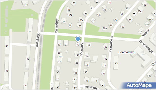 Warszawa, Sobczaka Michała, 40, mapa Warszawy