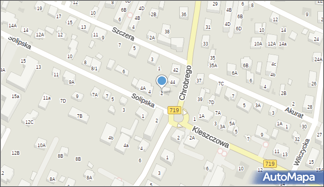 Warszawa, Solipska, 2, mapa Warszawy