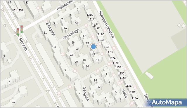 Warszawa, Sotta Kazimierza, 13, mapa Warszawy
