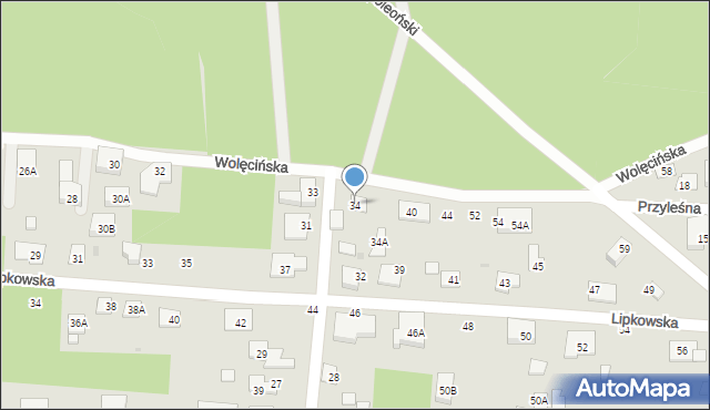 Warszawa, Sobierajska, 34, mapa Warszawy