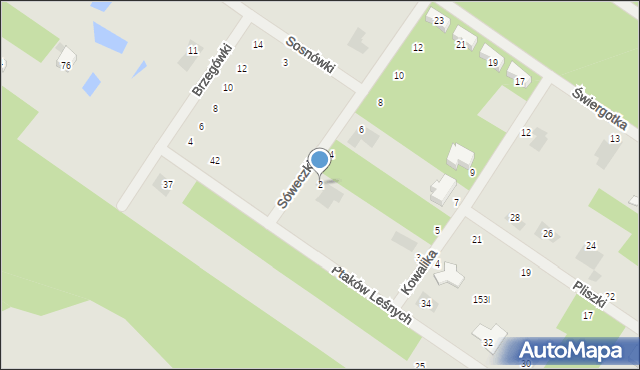 Warszawa, Sóweczki, 2, mapa Warszawy