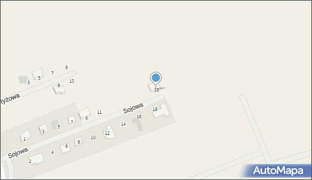 Więckowice, Sojowa, 19, mapa Więckowice