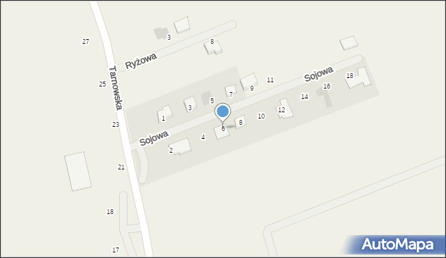 Więckowice, Sojowa, 6, mapa Więckowice
