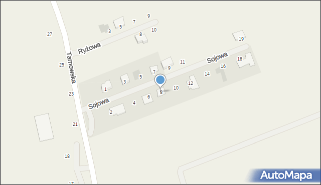 Więckowice, Sojowa, 8, mapa Więckowice