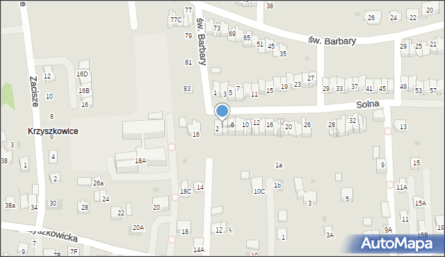 Wieliczka, Solna, 4, mapa Wieliczka