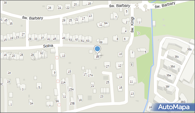Wieliczka, Solna, 46, mapa Wieliczka
