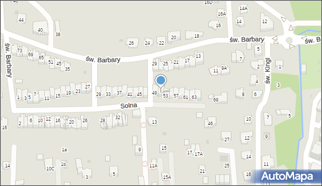 Wieliczka, Solna, 51, mapa Wieliczka