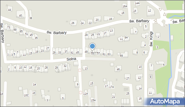 Wieliczka, Solna, 53, mapa Wieliczka