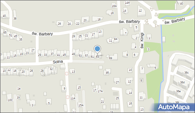 Wieliczka, Solna, 63, mapa Wieliczka