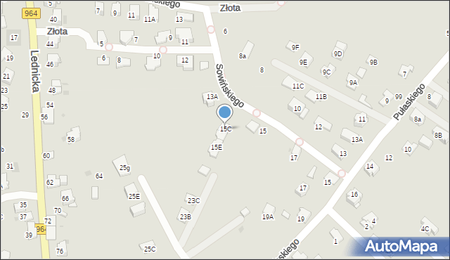 Wieliczka, Sowińskiego Józefa, gen., 15C, mapa Wieliczka