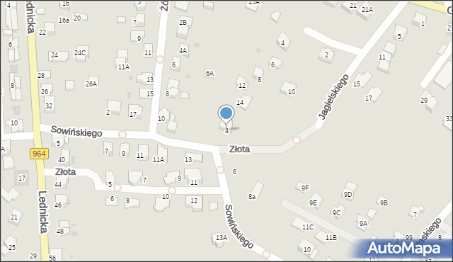 Wieliczka, Sowińskiego Józefa, gen., 4, mapa Wieliczka