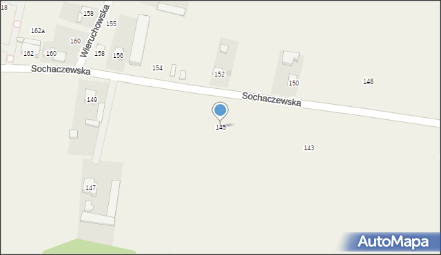 Wieruchów, Sochaczewska, 145, mapa Wieruchów