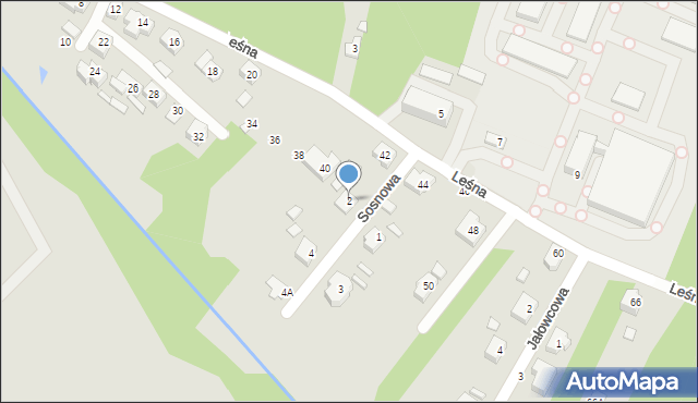 Wieruszów, Sosnowa, 2, mapa Wieruszów