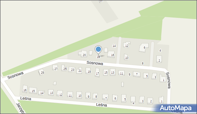 Wilków, Sosnowa, 18, mapa Wilków