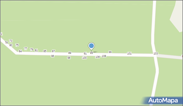 Władysławów, Sosnowa, 93, mapa Władysławów