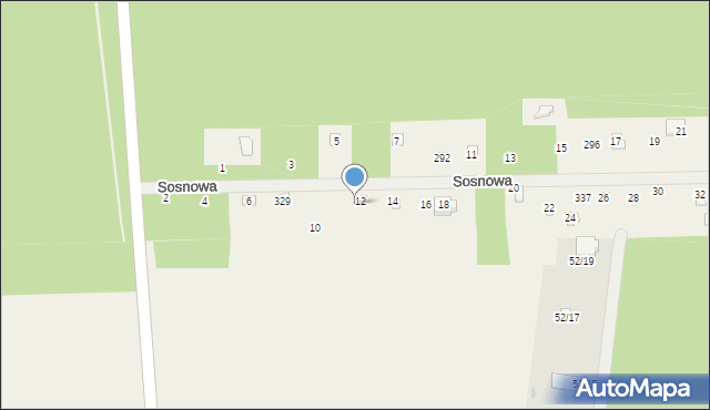 Włodzimierz, Sosnowa, 331, mapa Włodzimierz