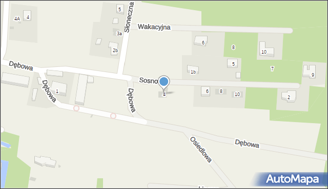 Wojnowice, Sosnowa, 4, mapa Wojnowice