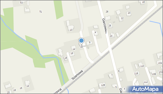 Wola Radziszowska, Sosnowa, 12, mapa Wola Radziszowska