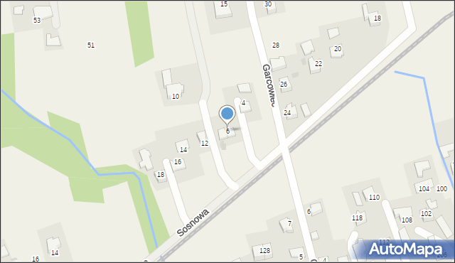 Wola Radziszowska, Sosnowa, 6, mapa Wola Radziszowska