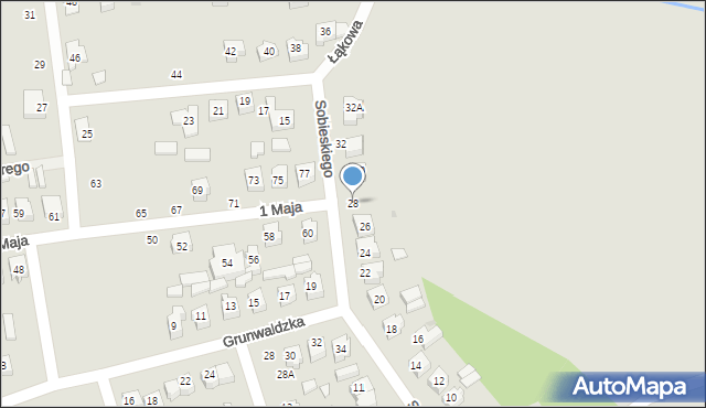 Wolbórz, Sobieskiego, 28, mapa Wolbórz