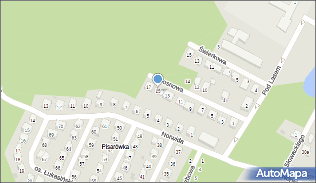 Wolbrom, Sosnowa, 15, mapa Wolbrom