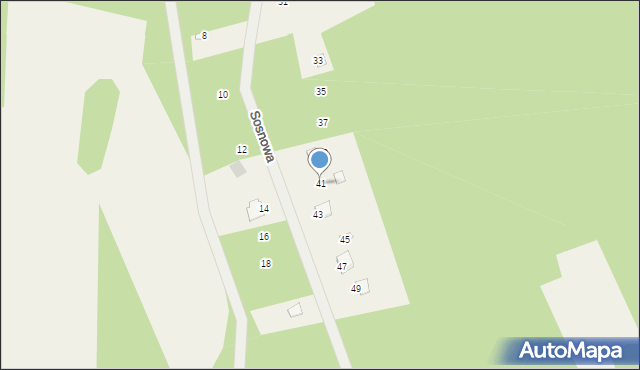 Wólka-Wojciechówek, Sosnowa, 41, mapa Wólka-Wojciechówek
