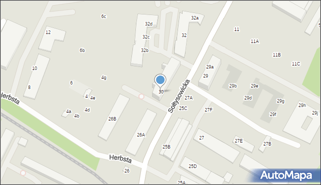 Wrocław, Sołtysowicka, 30, mapa Wrocławia