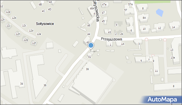 Wrocław, Sołtysowicka, 41a, mapa Wrocławia