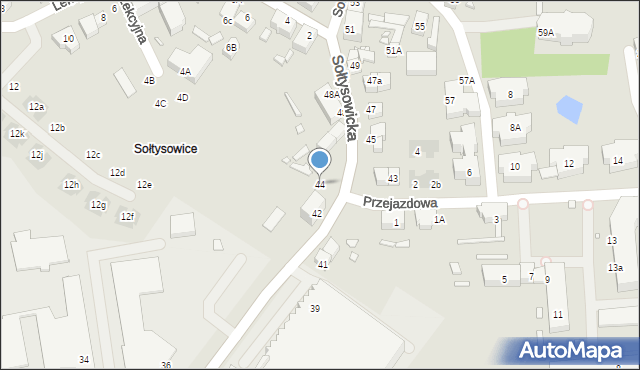 Wrocław, Sołtysowicka, 44, mapa Wrocławia