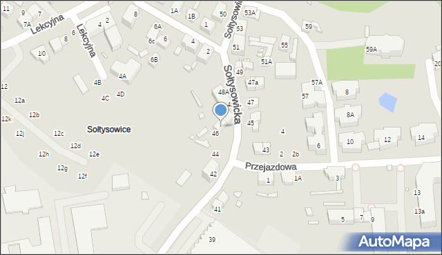 Wrocław, Sołtysowicka, 46A, mapa Wrocławia