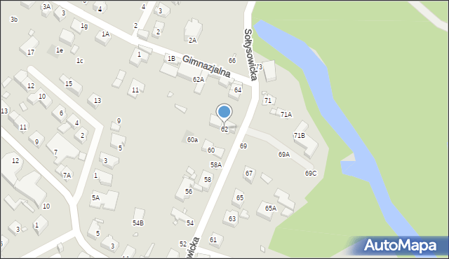 Wrocław, Sołtysowicka, 62, mapa Wrocławia