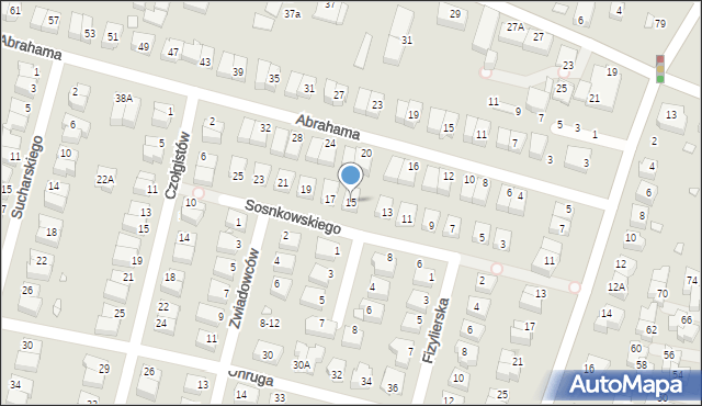 Wrocław, Sosnkowskiego Kazimierza, gen., 15, mapa Wrocławia