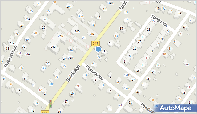 Wrocław, Solskiego Ludwika, 27, mapa Wrocławia