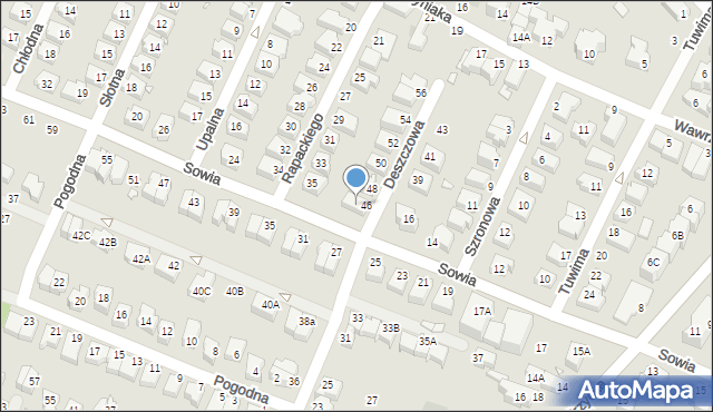 Wrocław, Sowia, 18, mapa Wrocławia