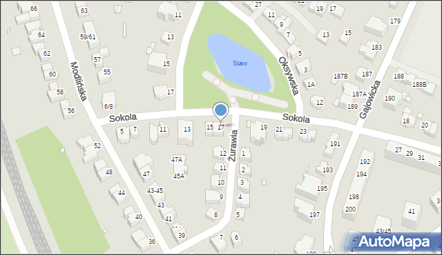 Wrocław, Sokola, 17, mapa Wrocławia