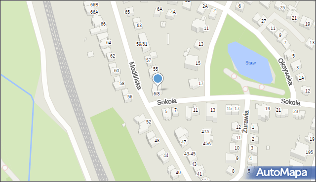 Wrocław, Sokola, 6-8, mapa Wrocławia