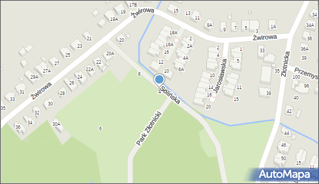 Wrocław, Solińska, 4, mapa Wrocławia