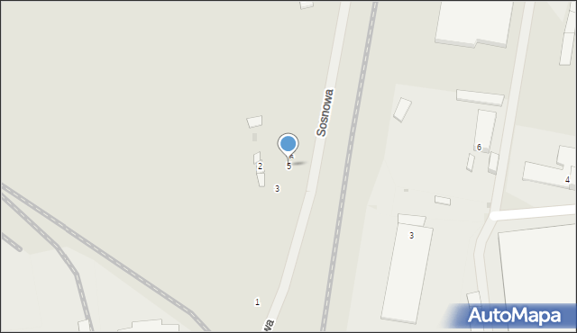 Wyszków, Sosnowa, 5, mapa Wyszków