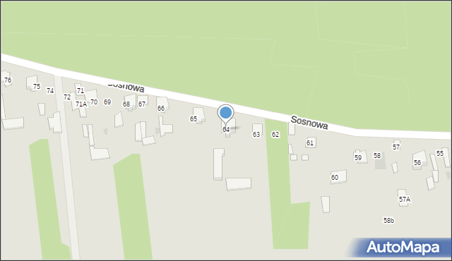 Wyszków, Sosnowa, 64, mapa Wyszków