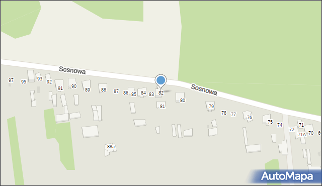 Wyszków, Sosnowa, 82, mapa Wyszków