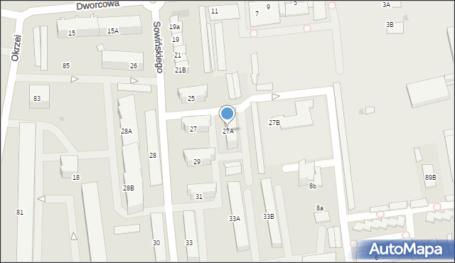 Wyszków, Sowińskiego Józefa, gen., 27A, mapa Wyszków