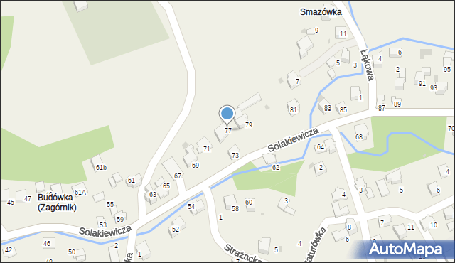 Zagórnik, Solakiewicza Leszka, ks., 77, mapa Zagórnik