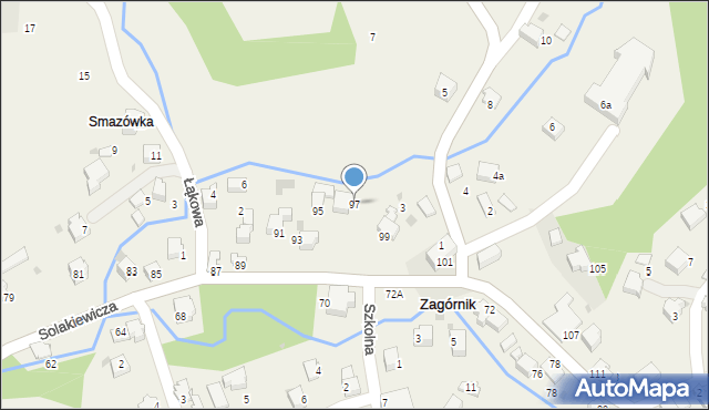 Zagórnik, Solakiewicza Leszka, ks., 97, mapa Zagórnik