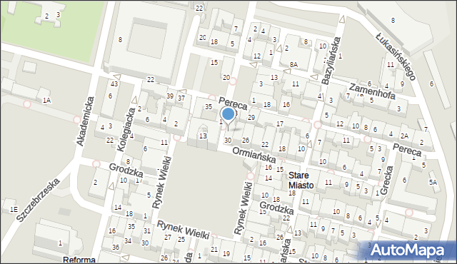 Zamość, Solna, 2, mapa Zamościa