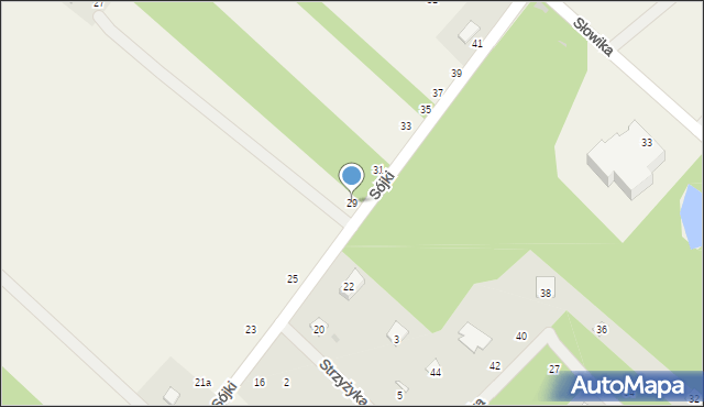 Zaręby, Sójki, 29, mapa Zaręby