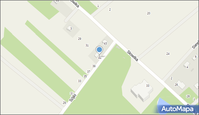 Zaręby, Sójki, 41, mapa Zaręby