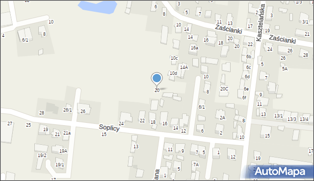 Zaścianki, Soplicy Jacka, 20, mapa Zaścianki